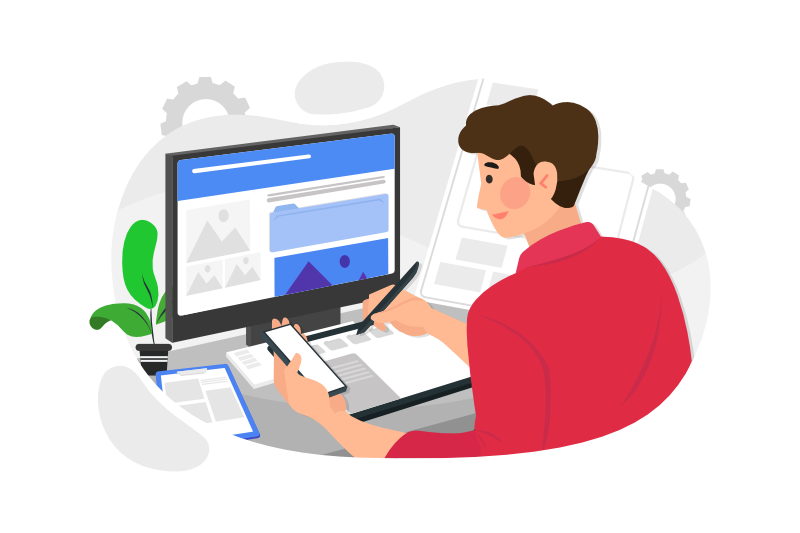Web Designer Illustration